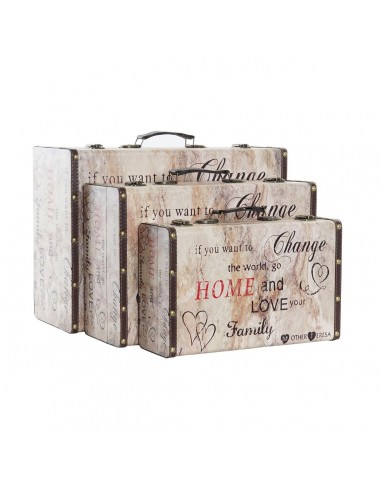 Set of decorative boxes DKD Home...