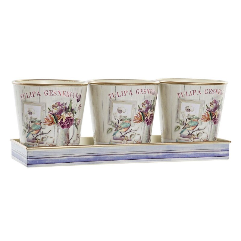 Set de pots DKD Home Decor Rose Doré...