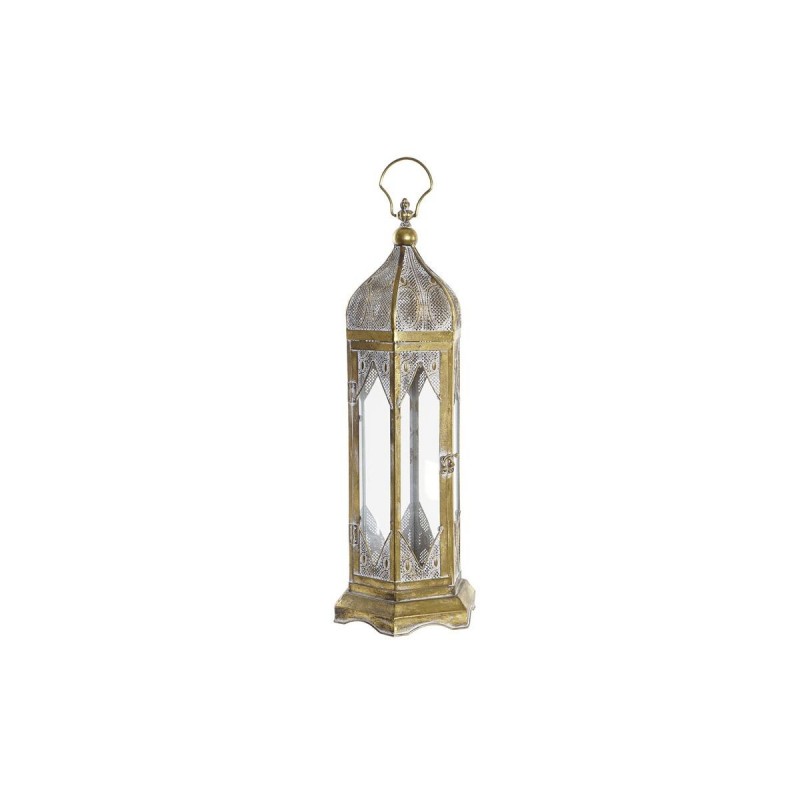 Lanterne DKD Home Decor Verre Doré...