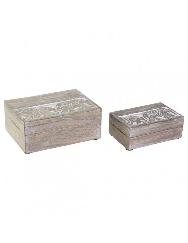 Set of decorative boxes DKD Home...