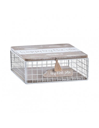 Caja Decorativa DKD Home Decor Metal...