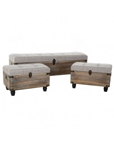 Bench DKD Home Decor   Black Grey...