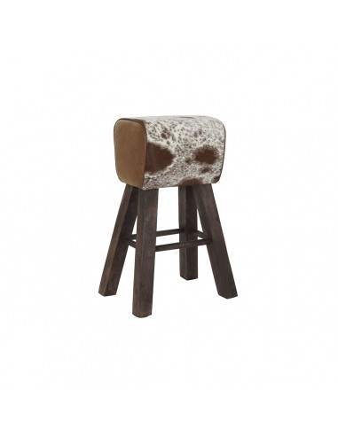 Stool DKD Home Decor Black Wood Brown...