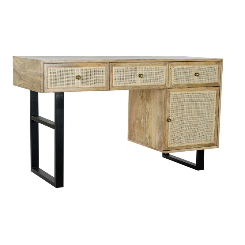 Desk DKD Home Decor Natural Black...