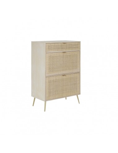 Scarpiera DKD Home Decor Rattan Legno...