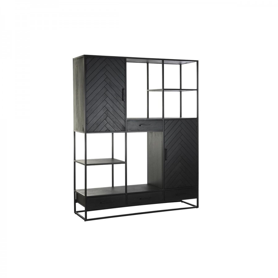 Scaffale DKD Home Decor Nero Metallo...