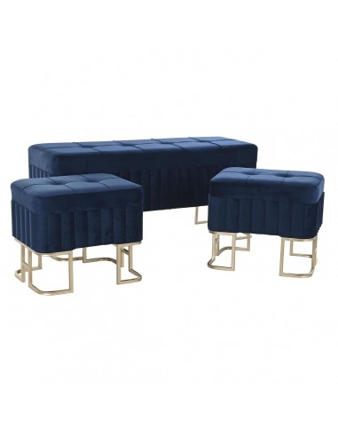 Banquette DKD Home Decor   Bleu Métal...