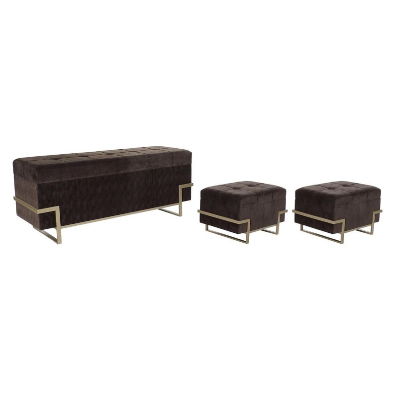 Bench DKD Home Decor   Golden Metal...