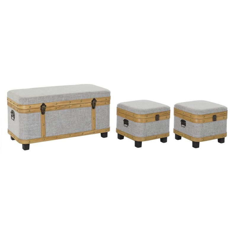 Lot de paniers DKD Home Decor Bois...