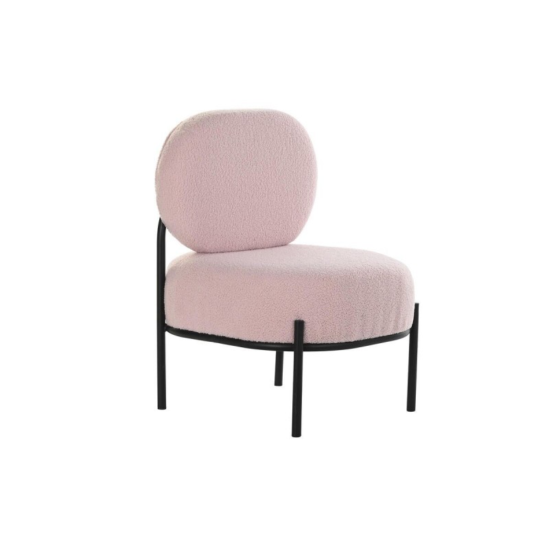 Armchair DKD Home Decor Black Pink...