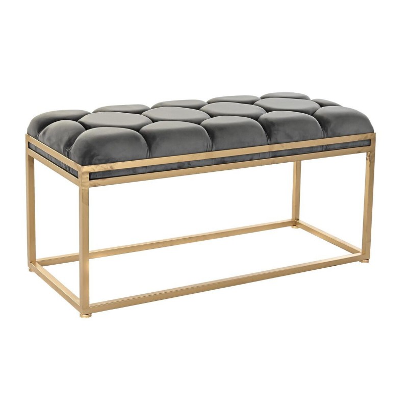 Bench DKD Home Decor   Golden Metal...