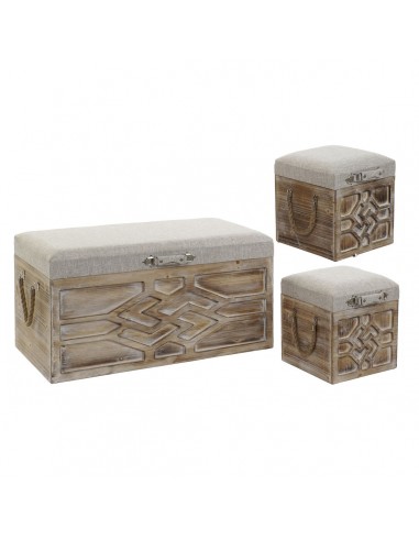 Set di Bauli DKD Home Decor Abete...