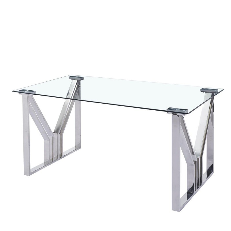 Eettafel DKD Home Decor Kristal Staal...