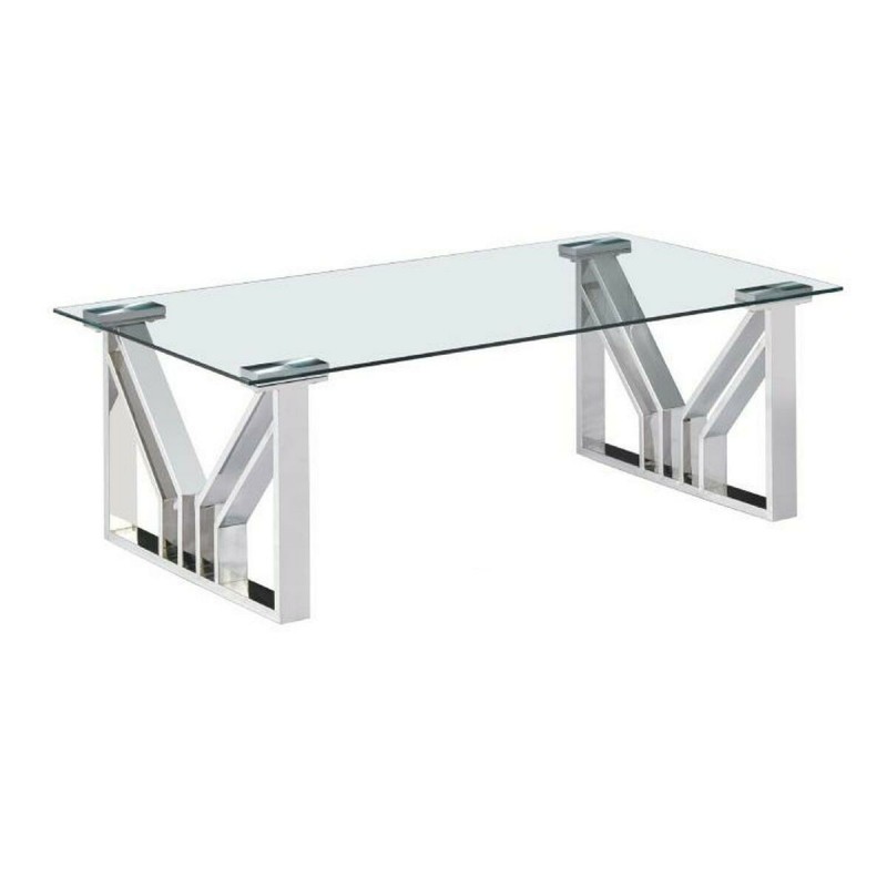 Mesa DKD Home Decor Cristal Acero...