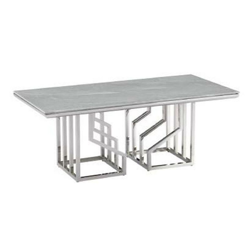 Mesa DKD Home Decor Cristal Acero...