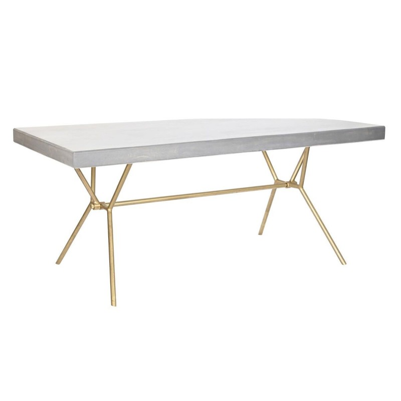 Eettafel DKD Home Decor Grijs Gouden...