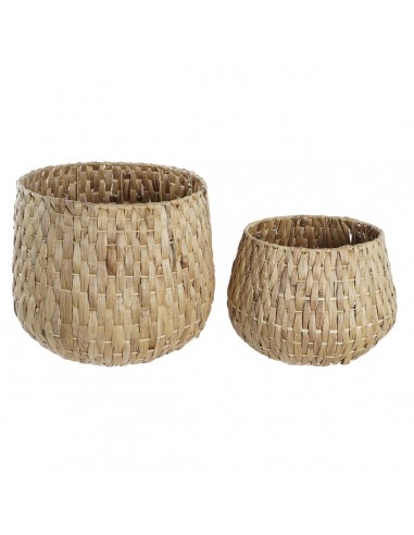 Set of pots DKD Home Decor Natural...