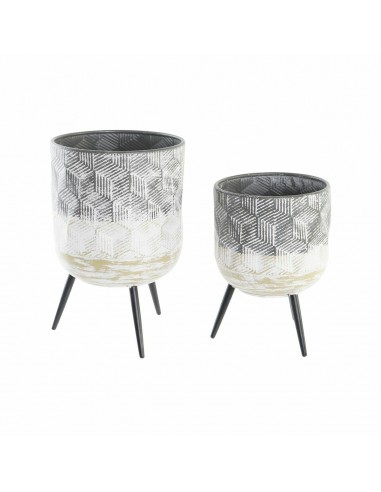 Set de Maceteros DKD Home Decor Metal...