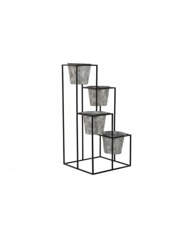 Planter DKD Home Decor Grey Metal (34...