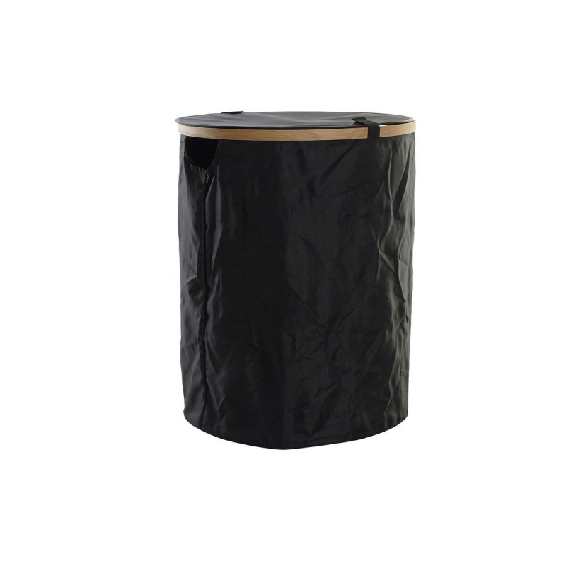 Laundry basket DKD Home Decor Black...