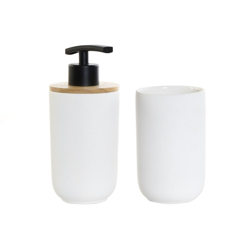 Bath Set DKD Home Decor White Bamboo...