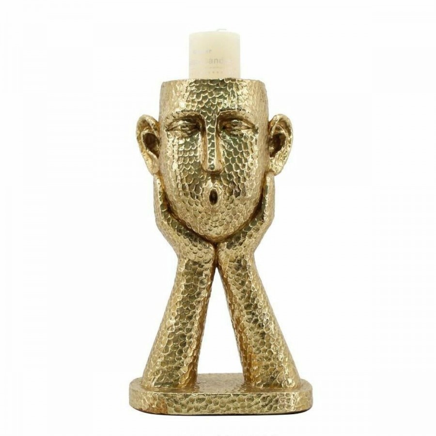 Kaarshouder DKD Home Decor Gouden...