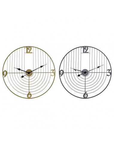 Reloj de Pared DKD Home Decor Negro...