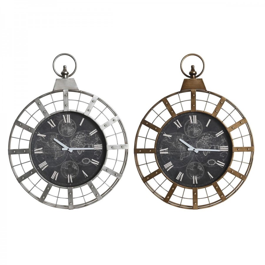 Horloge Murale DKD Home Decor Verre...