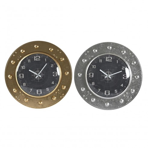 Horloge Murale DKD Home Decor Verre...