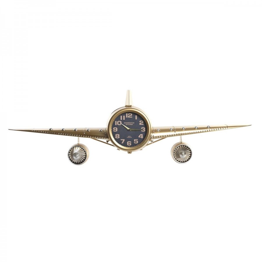 Horloge Murale DKD Home Decor Avion...