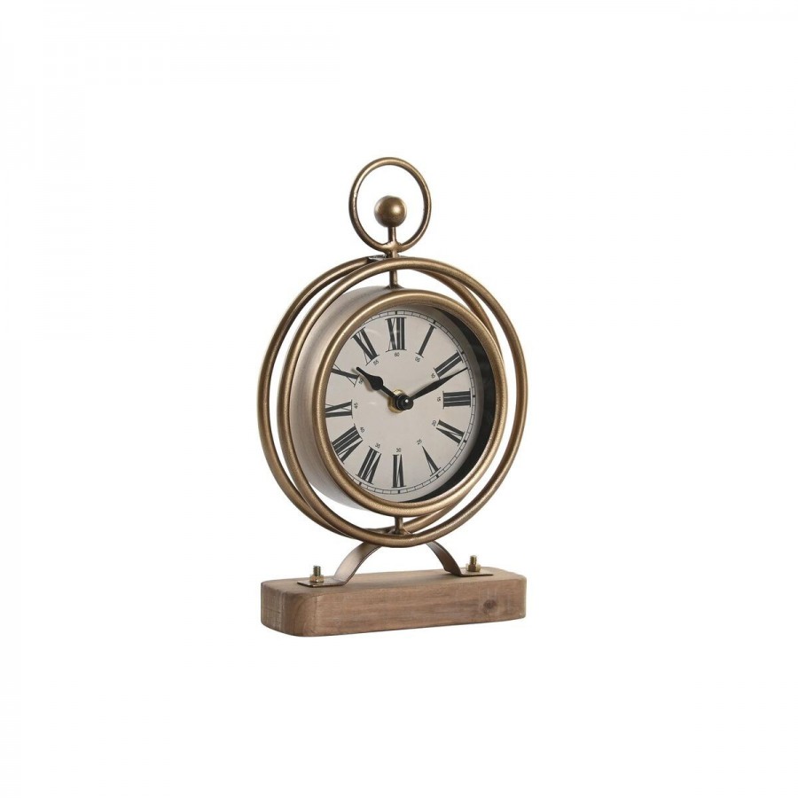 Horloge de table DKD Home Decor Doré...