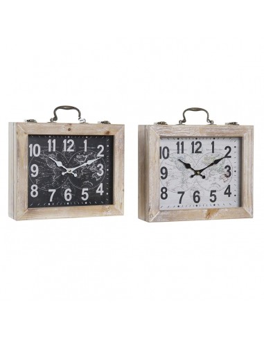 Bordsklocka DKD Home Decor Hout...