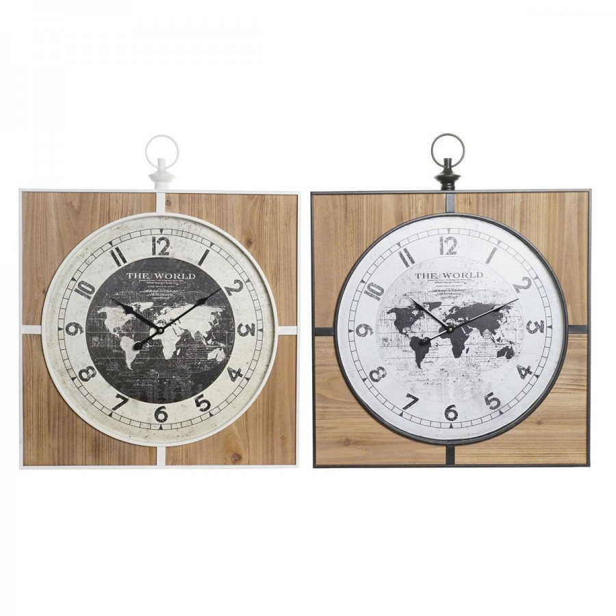 Reloj de Pared DKD Home Decor Negro...