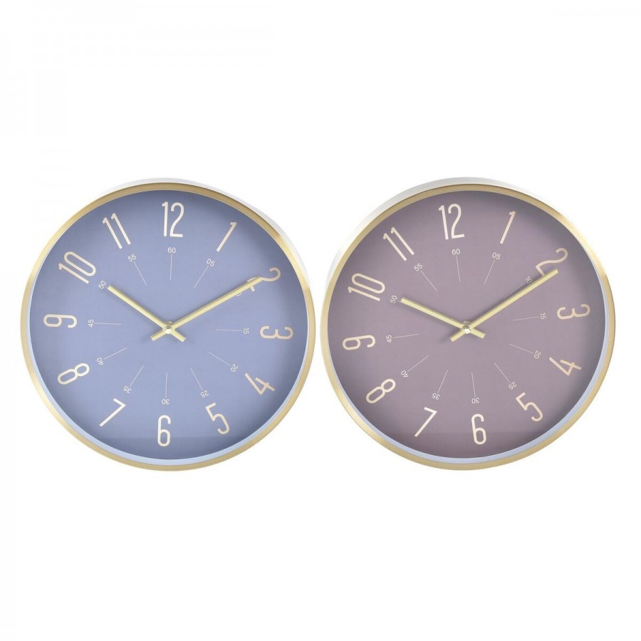 Horloge Murale DKD Home Decor Bleu...