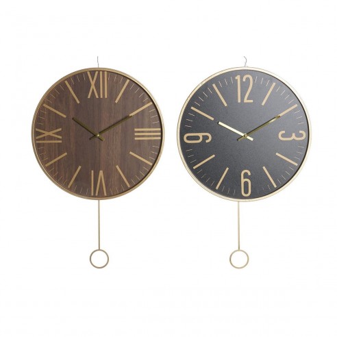 Reloj de Pared DKD Home Decor Negro...