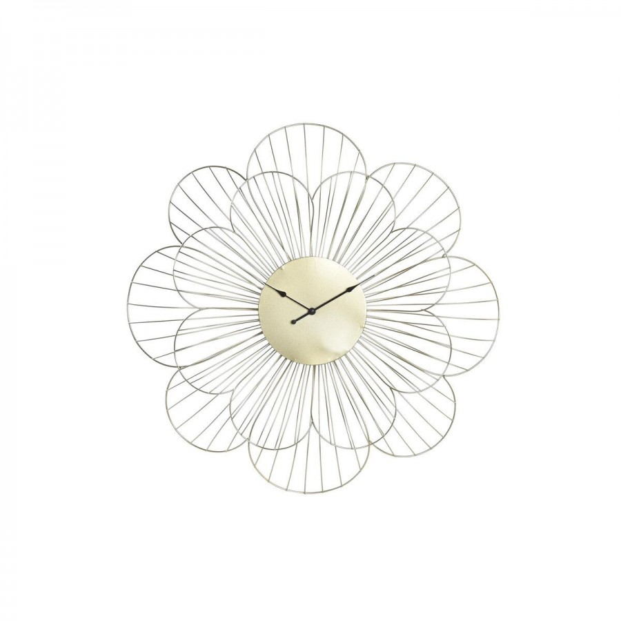 Horloge Murale DKD Home Decor Fleur...