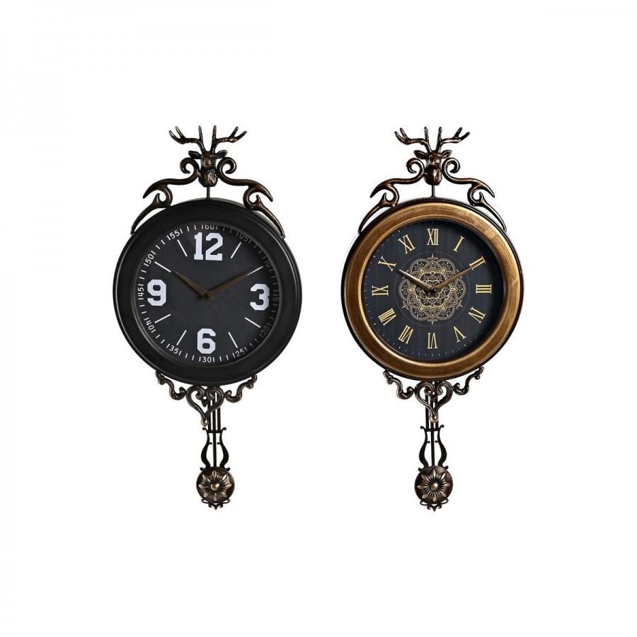 Horloge Murale DKD Home Decor Verre...