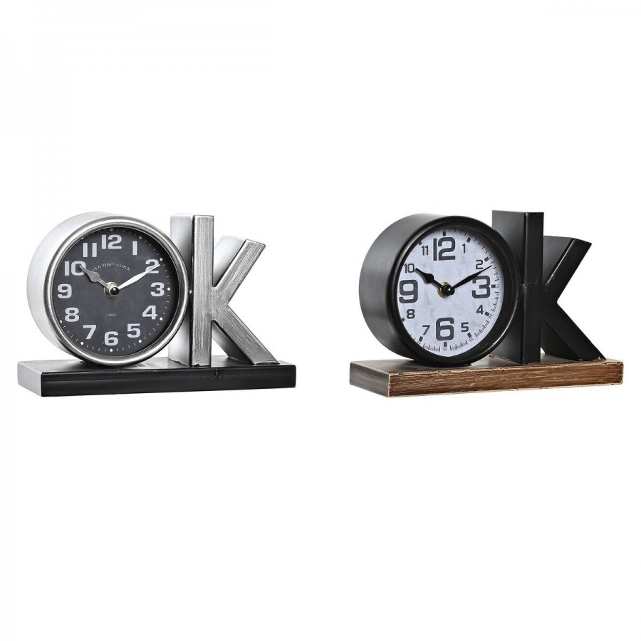 Reloj de Mesa DKD Home Decor Plateado...