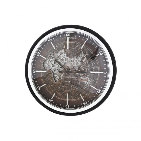 Wall Clock DKD Home Decor Brown World...