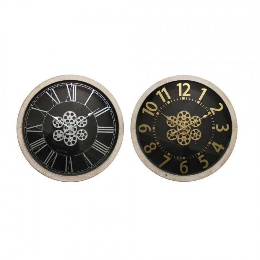 Horloge Murale DKD Home Decor Verre...