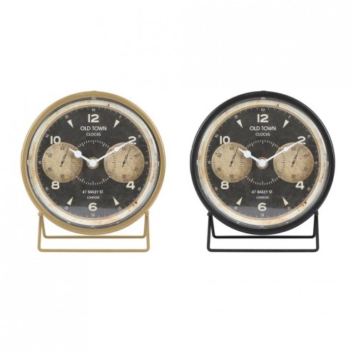 Horloge de table DKD Home Decor Noir...