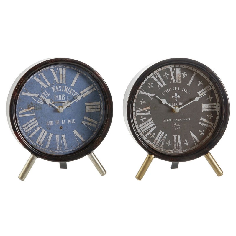 Horloge de table DKD Home Decor Verre...