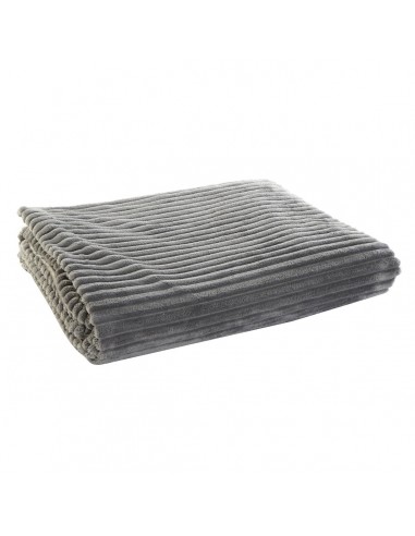 Coperta DKD Home Decor Grigio (150 x...