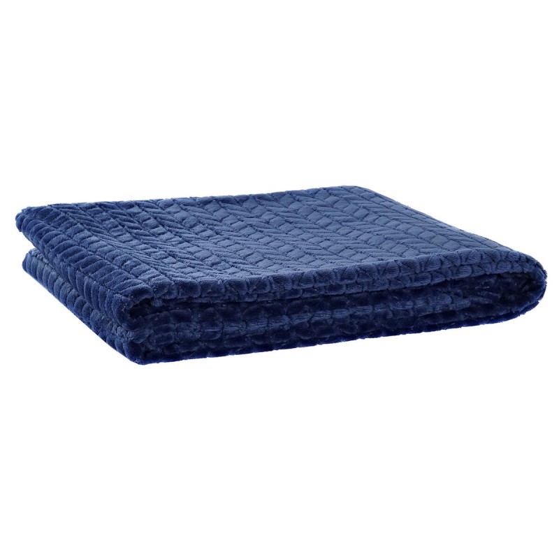 Coperta DKD Home Decor Frecce Blu...