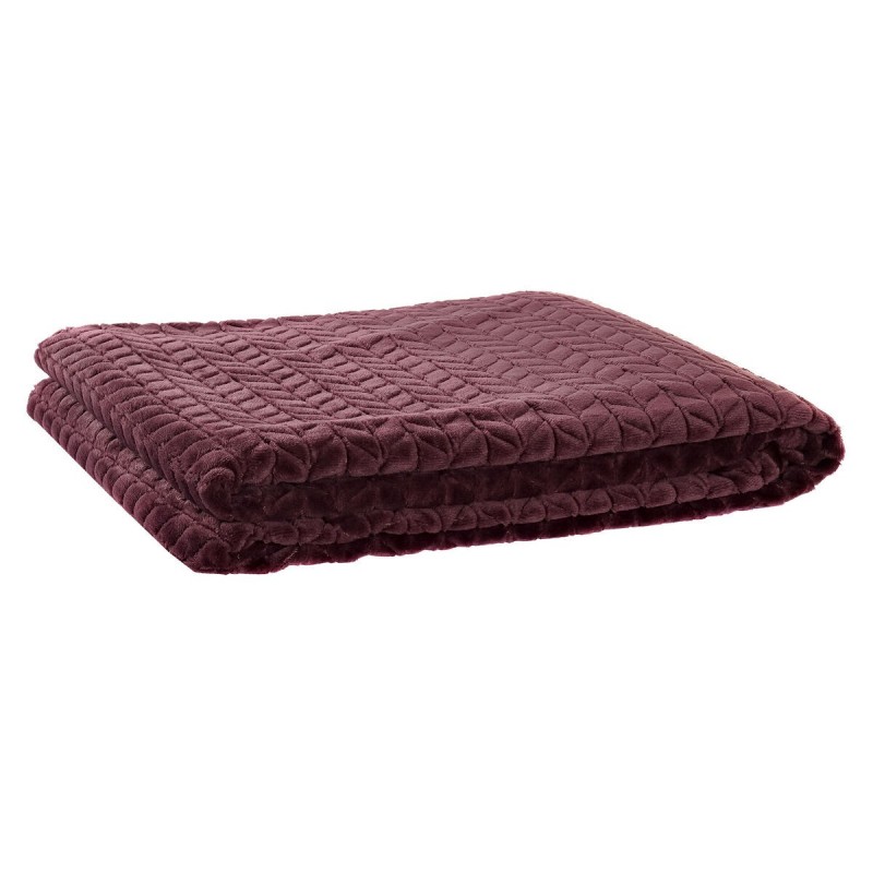 Coperta DKD Home Decor Frecce Malva...