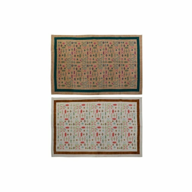 Tapijt DKD Home Decor Wit Ikat (160 x...