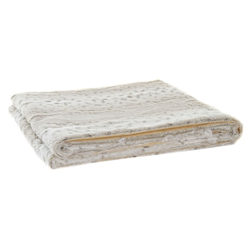 Blanket DKD Home Decor Wild Beige...