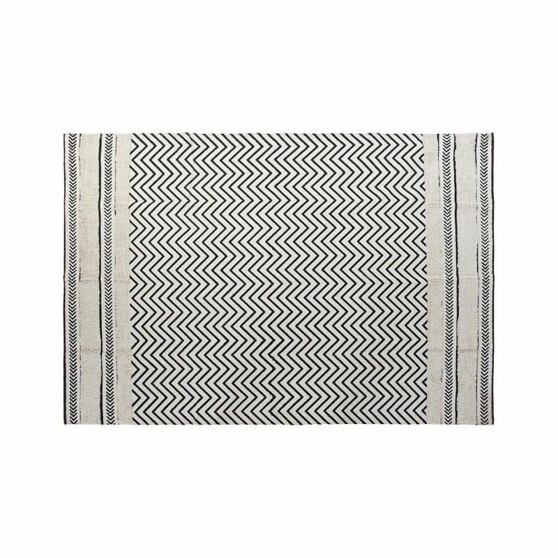 Tapis DKD Home Decor Noir Zigzag...