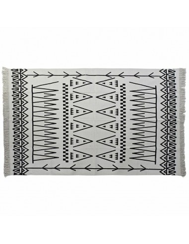 Tapijt DKD Home Decor Zwart Wit Ikat...