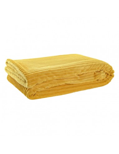 Blanket DKD Home Decor Mustard (150 x...